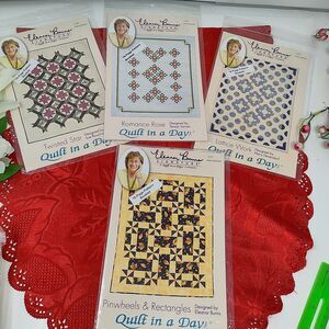 Eleanor Burns QUILT IN A DAY Lot 4 Pattern Books New Unopened Intermediate